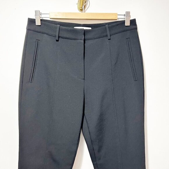 🌷SALE Alexander Wang Seamed Black Trousers Size 8 Ankle Zip - Picture 3 of 13